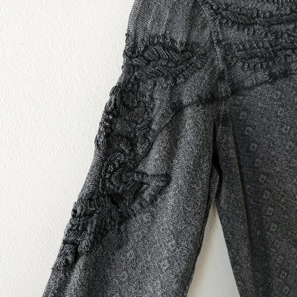 Vintage Free People Embroidered Long Sleeve Tee - Picture 5 of 7